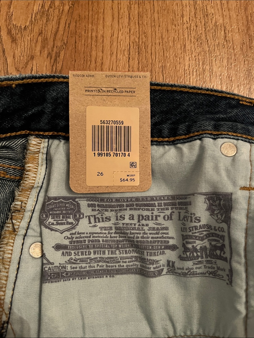 NWT Levi’s 501 Original Denim Shorts - Picture 11 of 11